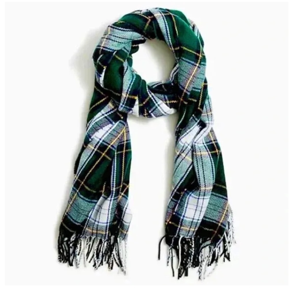 J.Crew: Woman's Glen Plaid Classic Blanket Scarf